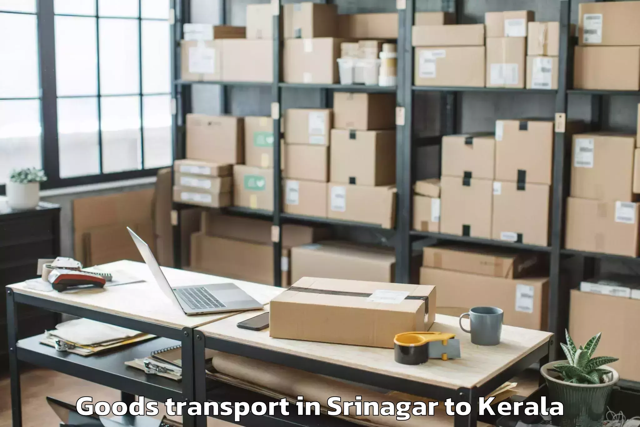 Discover Srinagar to Kozhippara Goods Transport